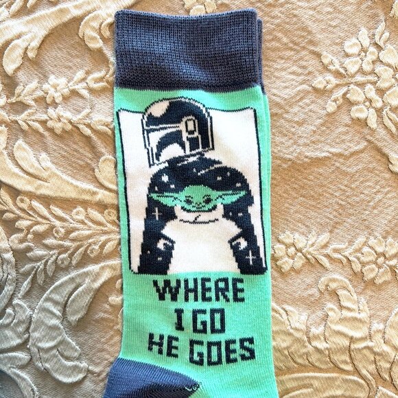 Star Wars Mandalorian & Din Grogu (Baby Yoda) Print Socks! - Picture 5 of 16